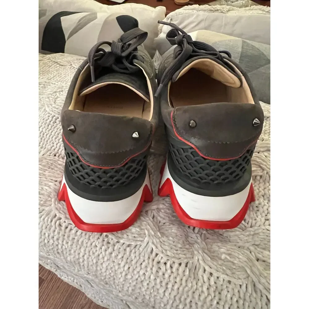 Christian Louboutin Loubishark Sneakers in Grey Suede Size EU 42.5/ US 9.5✨ - Picture 6 of 16
